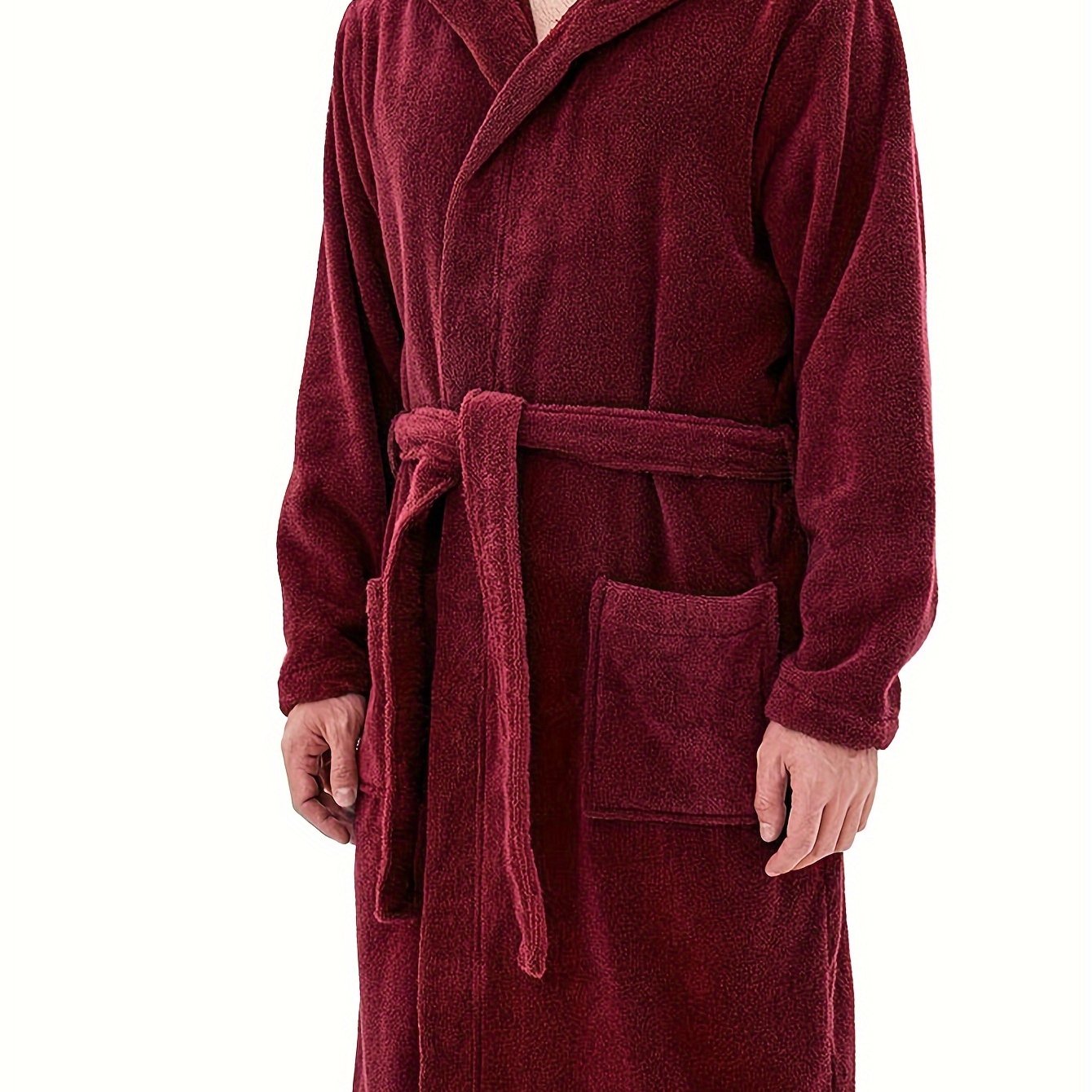 Peignoir à capuche confortable pour homme, tendance, chaud et confortable