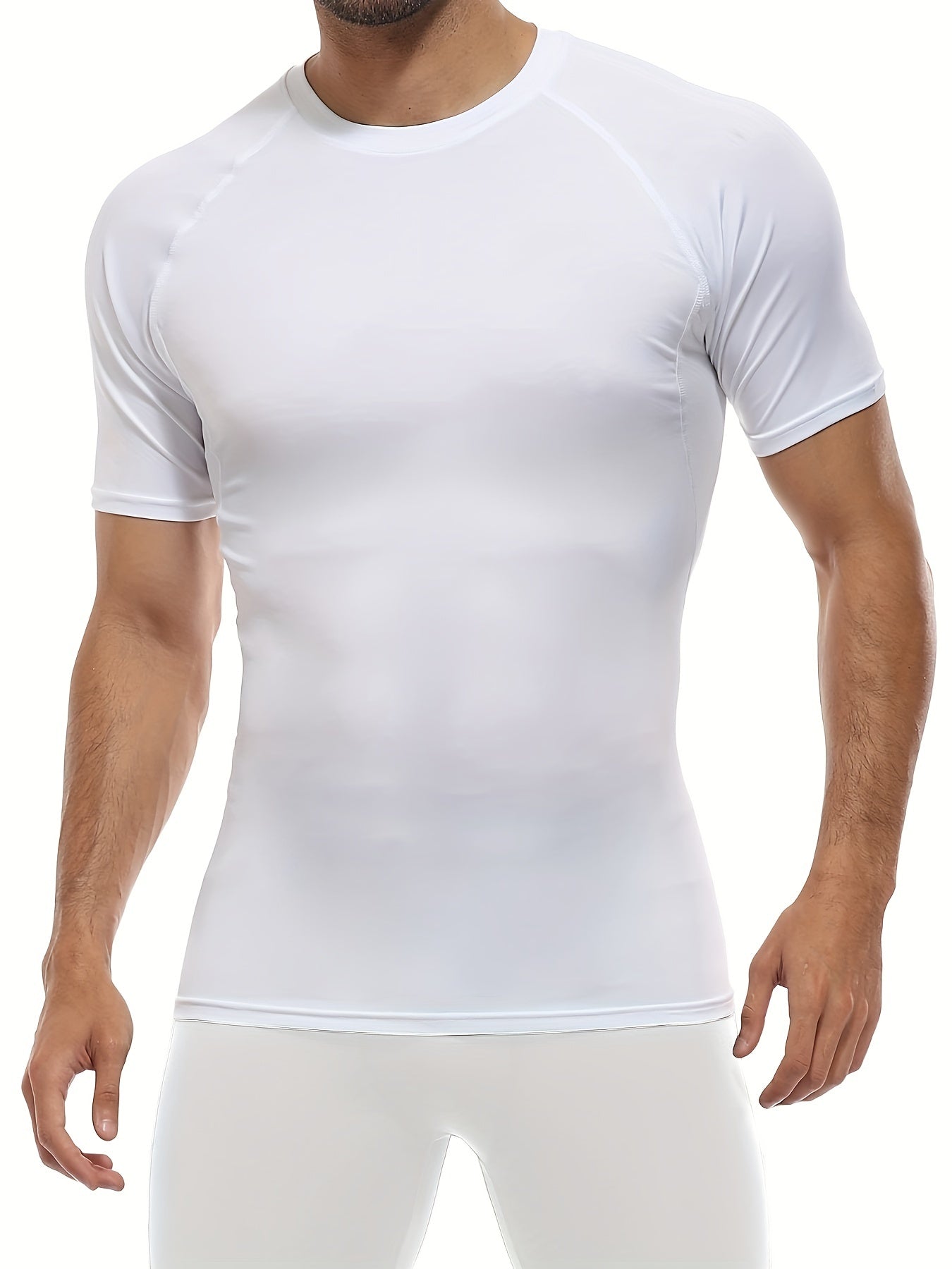 Ensemble de t-shirts de compression pour hommes, idéal pour les sports de plein air