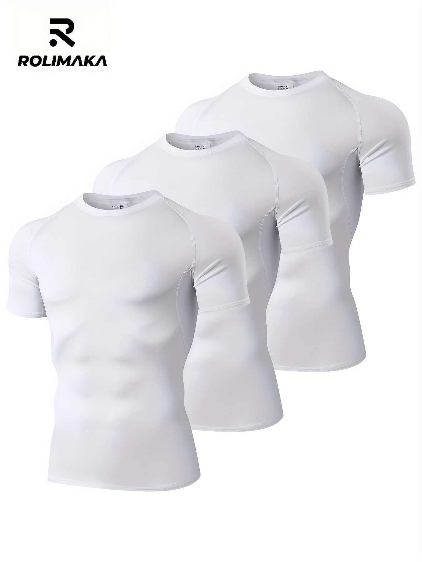 Ensemble de t-shirts de compression pour hommes, idéal pour les sports de plein air