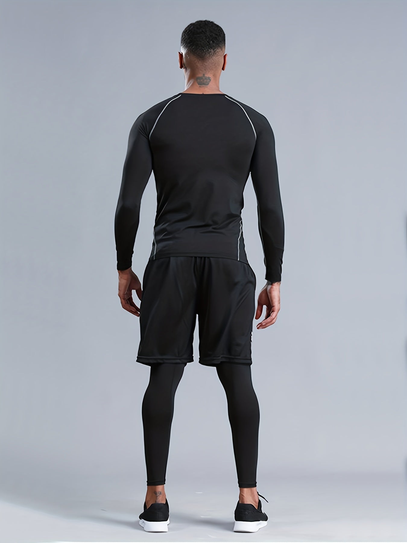 Ensemble de sport 3 pièces à séchage rapide pour homme, idéal pour le fitness et les loisirs