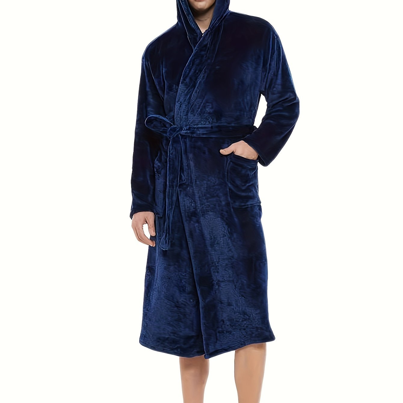 Peignoir à capuche confortable pour homme, tendance, chaud et confortable