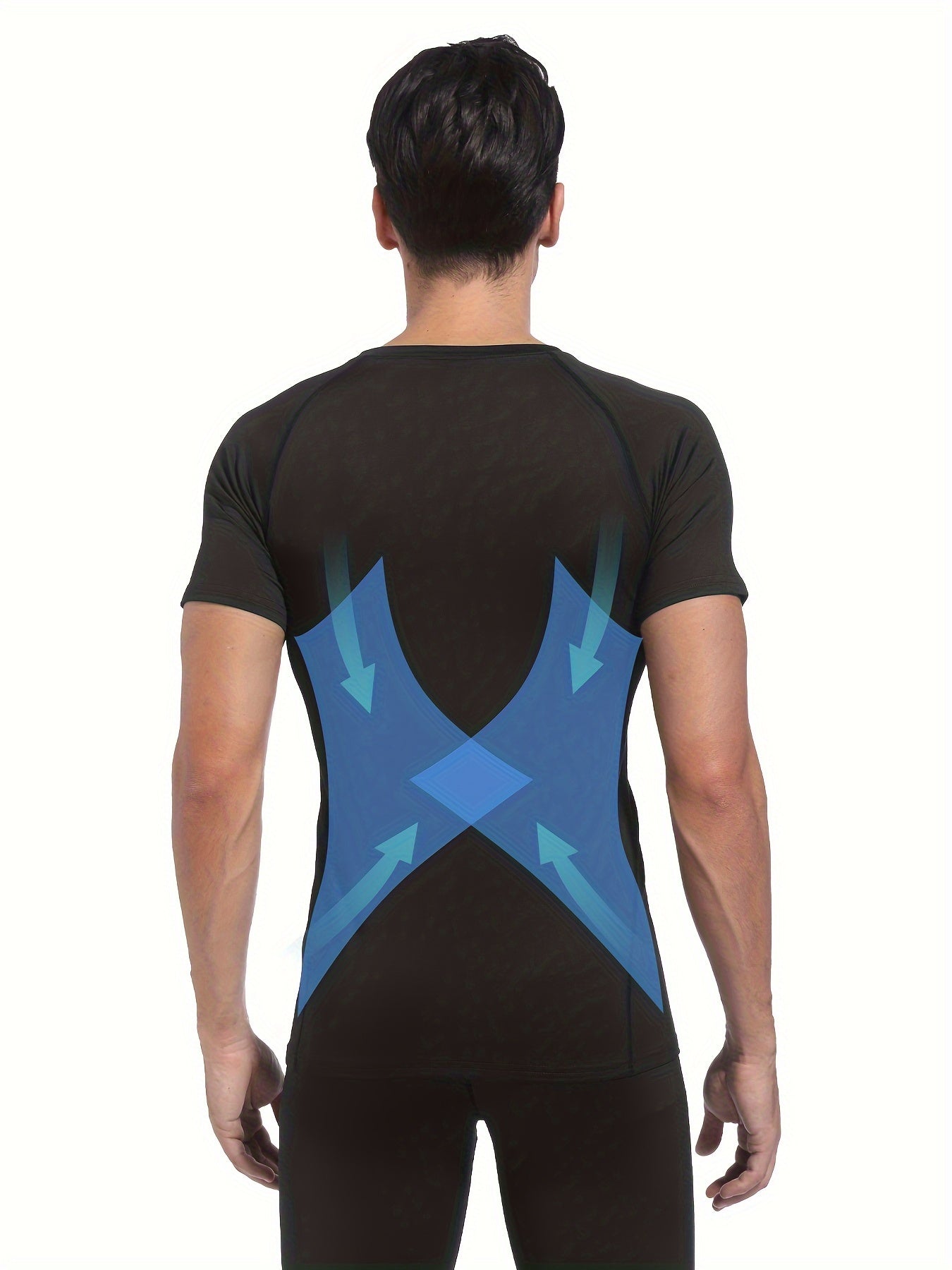 Ensemble de t-shirts de compression pour hommes, idéal pour les sports de plein air