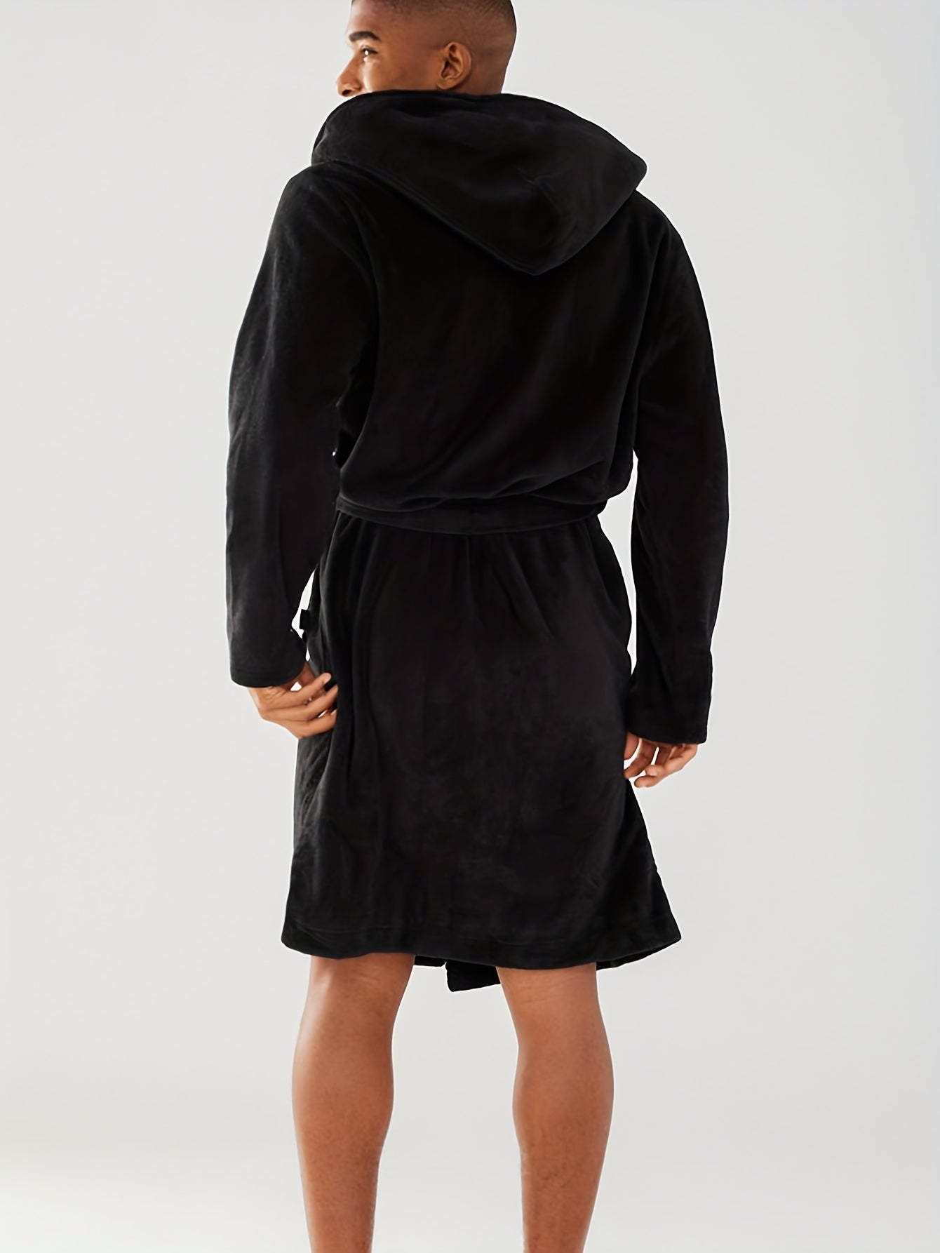 Peignoir à capuche confortable pour homme, tendance, chaud et confortable