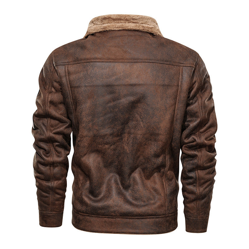 Manteau homme en cuir avec doublure en fourrure | Manteau d'hiver chaud pour homme en velours | Manteau en cuir pour temps froid | Veste hiver homme avec doublure douce | Manteau en cuir chaud et élégant pour homme | Blouson d'hiver homme avec fourrure | Vêtement hiver pour homme en cuir | Manteau en cuir doublé pour protection contre le froid | Manteau homme hiver élégant | Manteau en cuir avec doublure en fourrure pour confort maximal