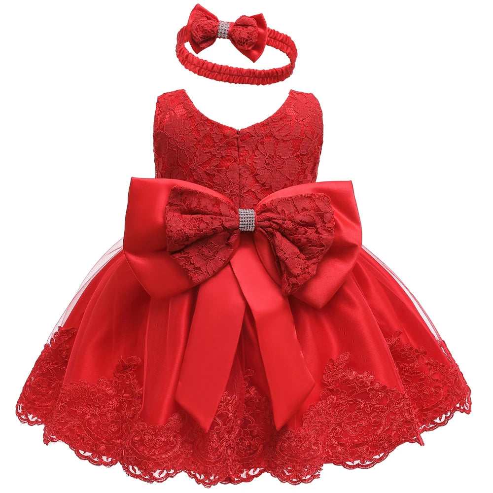Robe de princesse pour bébé fille, tenue de fête d'anniversaire pour nouveau-né, de 0 à 2 ans