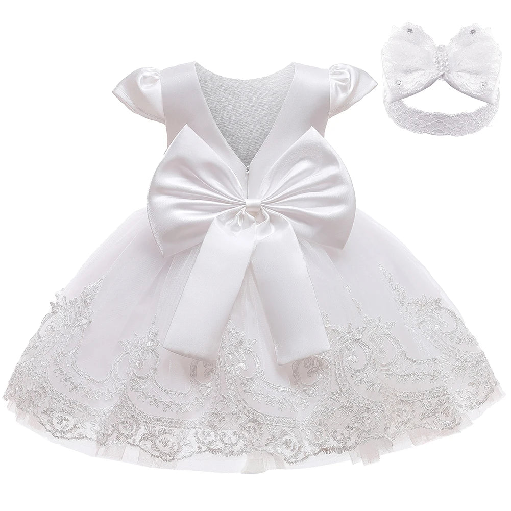 Robe de princesse pour bébé fille, tenue de fête d'anniversaire pour nouveau-né, de 0 à 2 ans