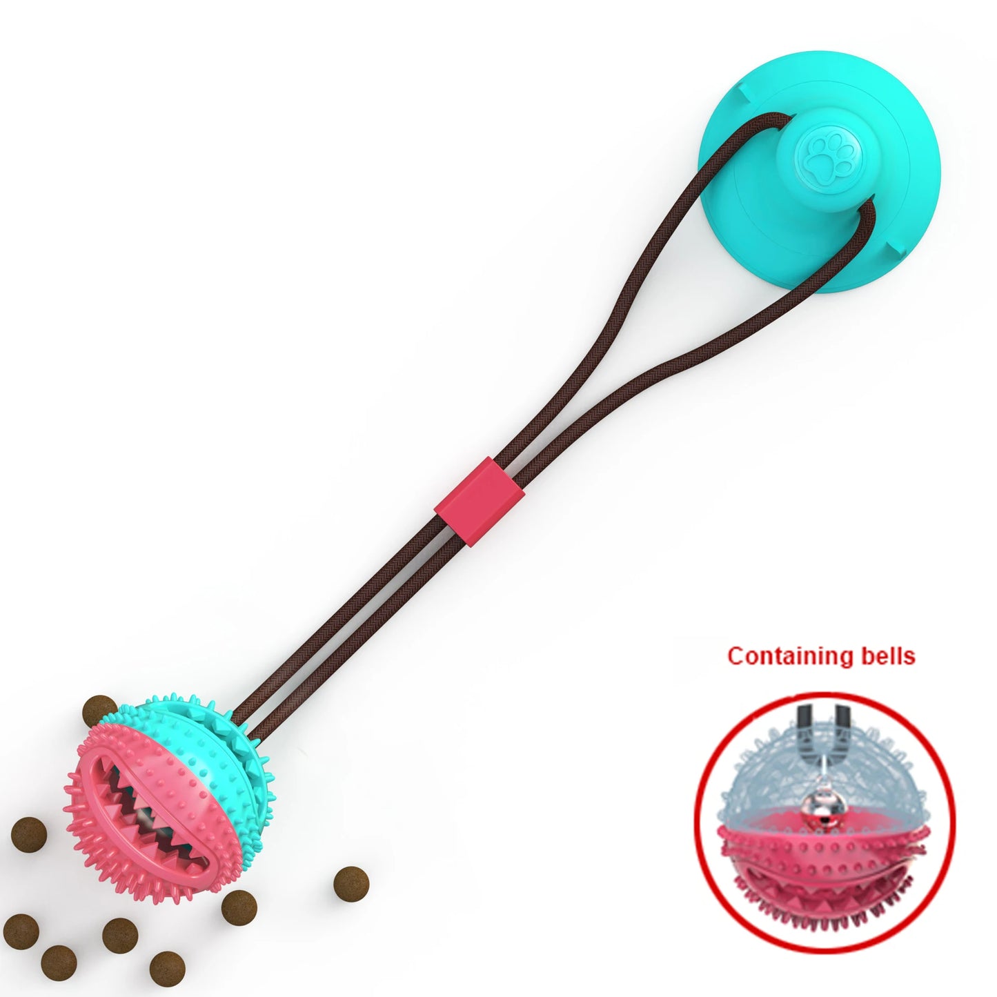 Jouet pour chien en silicone avec ventouse | Balle à mâcher pour chien | Jouet nettoyant dentaire pour chien | Jouet pour chien avec ventouse | Balle de jeu pour chien avec ventouse | Jouet dentaire interactif pour chien | Jouet en silicone résistant pour chien | Jouet de nettoyage dentaire pour chien | Jouet à mâcher pour chien de toutes tailles | Jouet pour chien qui stimule l’hygiène dentaire