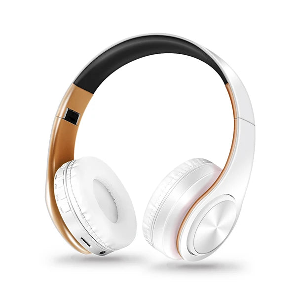 Casque Bluetooth stéréo pliable avec microphone et lecteur MP3