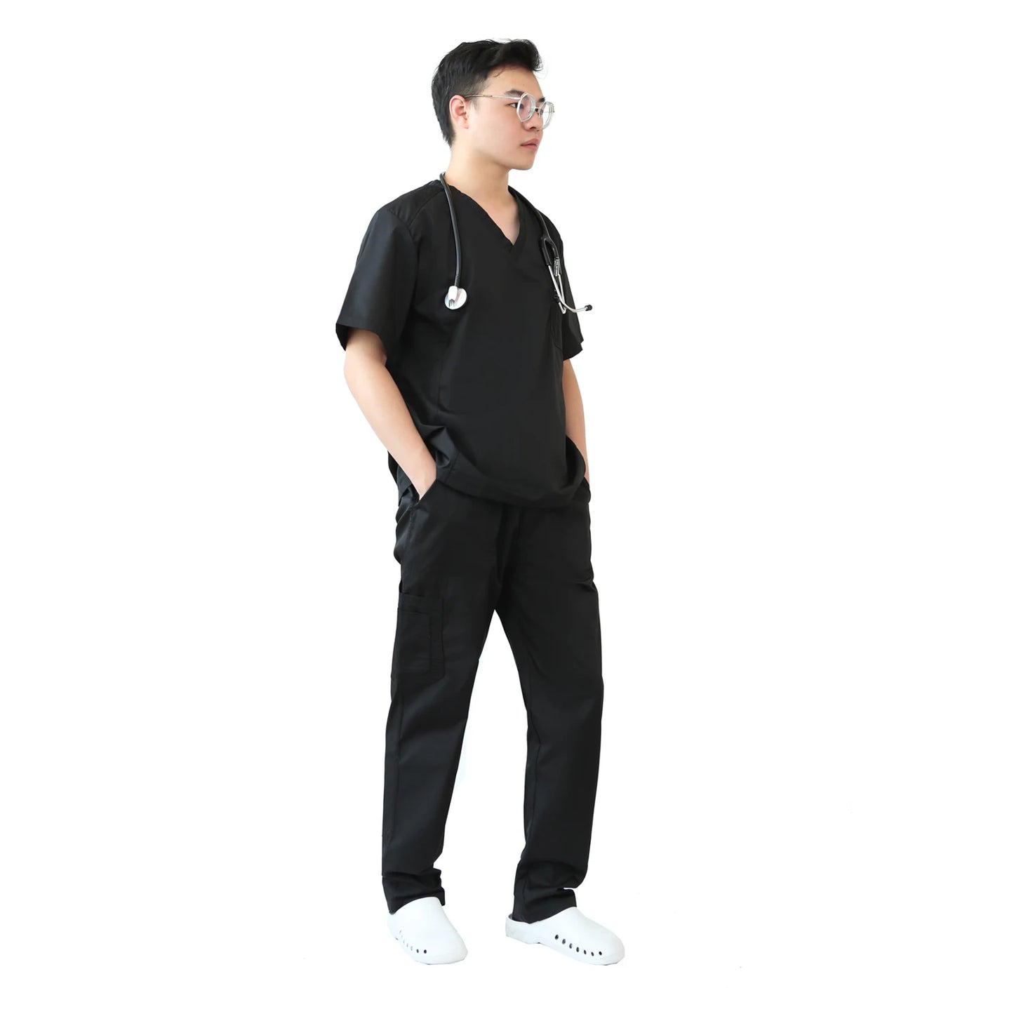 Uniformes médicaux extensibles 2021 pour hommes, tenues de travail, joggings, uniformes d'infirmière