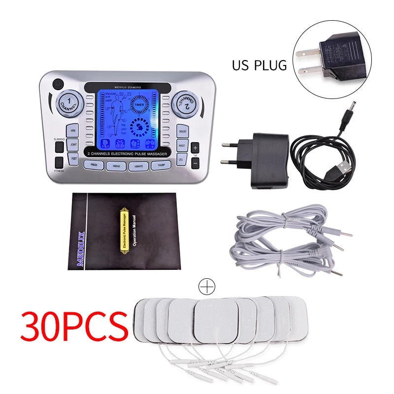 Appareil de massage corporel électronique | Appareil de massage à impulsions électriques | Dispositif de massage musculaire portable | Stimulateur musculaire à 20 niveaux | Massage électrique pour soulagement des douleurs | Appareil TENS pour le dos et les épaules | Machine de massage multifonction | Appareil de massage pour jambes et bras | Électrostimulateur compact pour relaxation | Appareil de massage personnel à impulsions