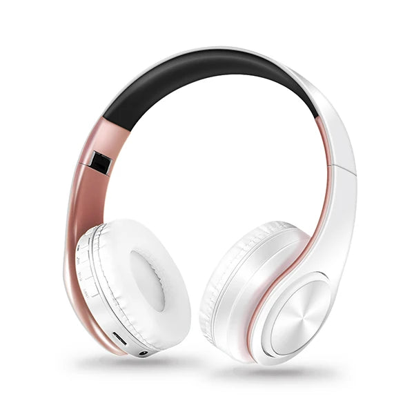 Casque Bluetooth stéréo pliable avec microphone et lecteur MP3