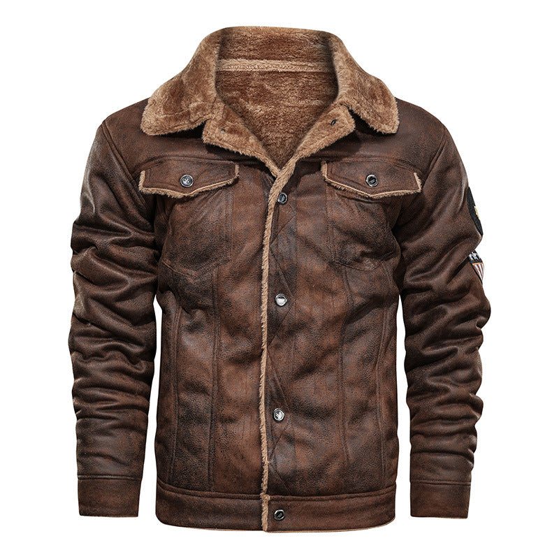 Manteau homme en cuir avec doublure en fourrure | Manteau d'hiver chaud pour homme en velours | Manteau en cuir pour temps froid | Veste hiver homme avec doublure douce | Manteau en cuir chaud et élégant pour homme | Blouson d'hiver homme avec fourrure | Vêtement hiver pour homme en cuir | Manteau en cuir doublé pour protection contre le froid | Manteau homme hiver élégant | Manteau en cuir avec doublure en fourrure pour confort maximal
