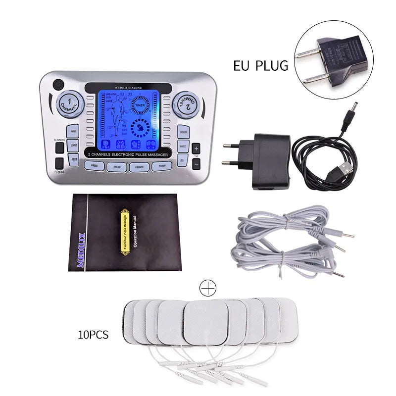 Appareil de massage corporel électronique | Appareil de massage à impulsions électriques | Dispositif de massage musculaire portable | Stimulateur musculaire à 20 niveaux | Massage électrique pour soulagement des douleurs | Appareil TENS pour le dos et les épaules | Machine de massage multifonction | Appareil de massage pour jambes et bras | Électrostimulateur compact pour relaxation | Appareil de massage personnel à impulsions