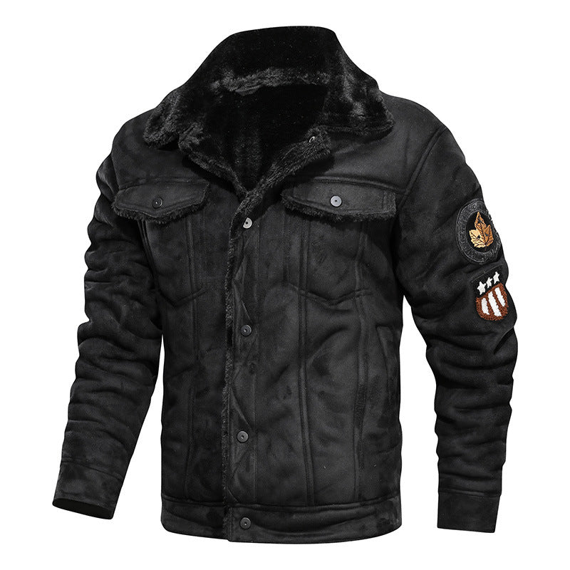 Manteau homme en cuir avec doublure en fourrure | Manteau d'hiver chaud pour homme en velours | Manteau en cuir pour temps froid | Veste hiver homme avec doublure douce | Manteau en cuir chaud et élégant pour homme | Blouson d'hiver homme avec fourrure | Vêtement hiver pour homme en cuir | Manteau en cuir doublé pour protection contre le froid | Manteau homme hiver élégant | Manteau en cuir avec doublure en fourrure pour confort maximal