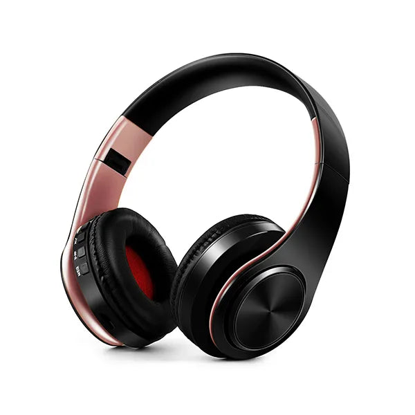 Casque Bluetooth stéréo pliable avec microphone et lecteur MP3