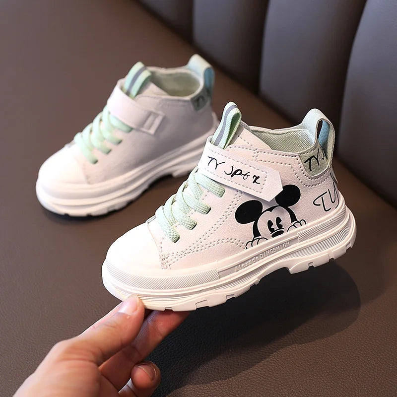 Baskets Mickey Mouse unisexe, chaussures de sport pour enfants