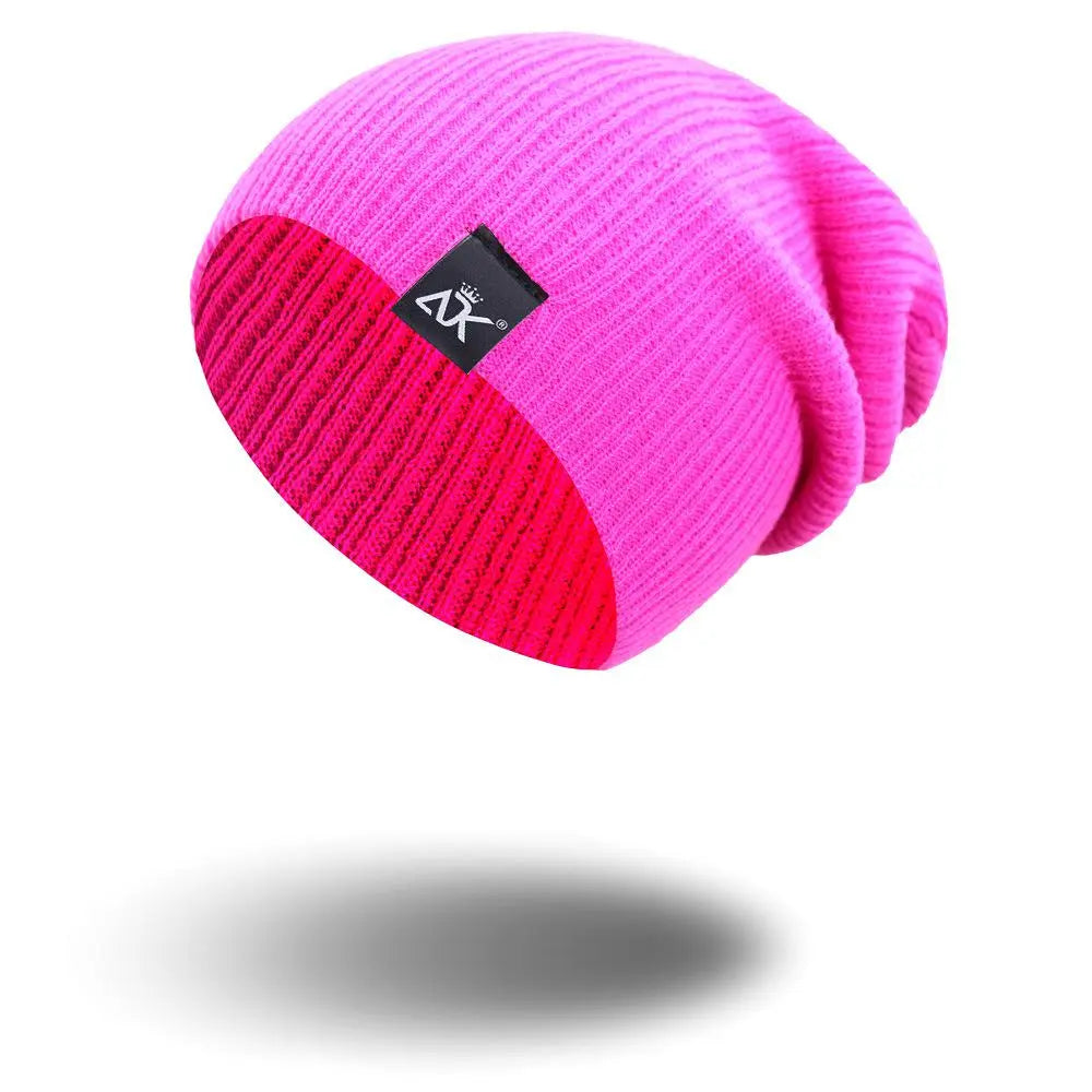 Bonnet tricoté chaud unisexe | Bonnet Skullies décontracté | Bonnet ample au crochet | Bonnet hiver femme et homme | Bonnet tricoté style urbain
