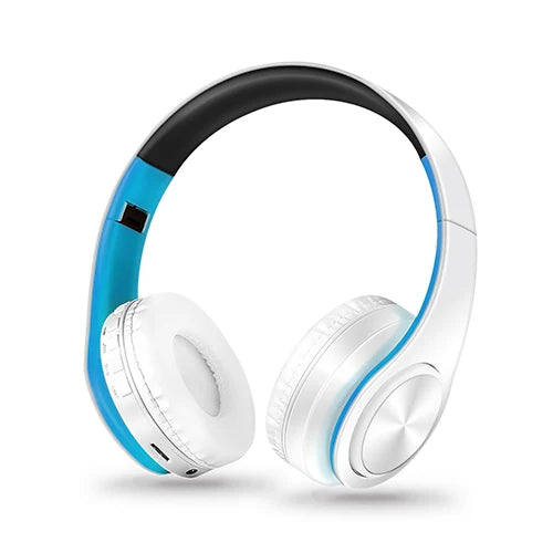 Casque Bluetooth stéréo pliable avec microphone et lecteur MP3