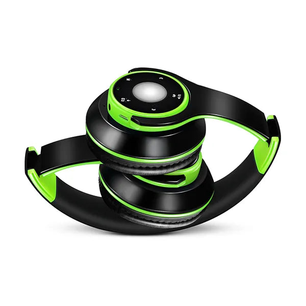 Casque audio Bluetooth sans fil, écouteurs avec carte SD et micro, autonomie de 20 heures