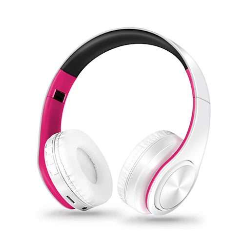 Casque Bluetooth stéréo pliable avec microphone et lecteur MP3