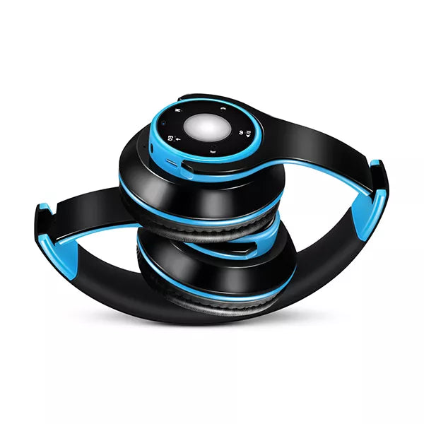 Casque audio Bluetooth sans fil, écouteurs avec carte SD et micro, autonomie de 20 heures