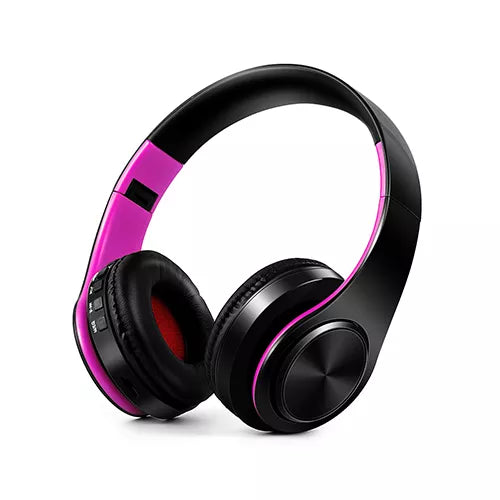 Casque Bluetooth stéréo pliable avec microphone et lecteur MP3