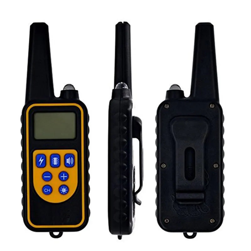 Collier de dressage pour chien rechargeable | Collier de dressage étanche pour chien | Collier avec télécommande pour dressage canin | Collier d'entraînement pour chien 800m | Dispositif électronique de dressage pour chien | Collier éducatif avec bip et vibration | Collier de dressage à stimulation réglable | Collier de dressage à distance pour chien | Collier anti-aboiement pour chien | Collier d'éducation pour chien avec écran LCD