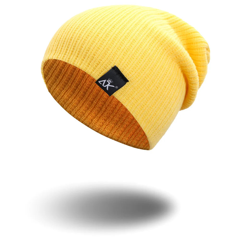 Bonnet tricoté chaud unisexe | Bonnet Skullies décontracté | Bonnet ample au crochet | Bonnet hiver femme et homme | Bonnet tricoté style urbain