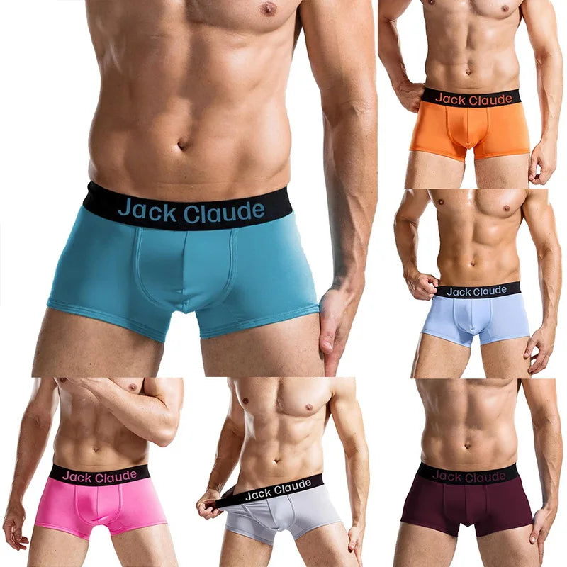 Lot de 10 boxers pour homme, sous-vêtements sexy et doux, confortables