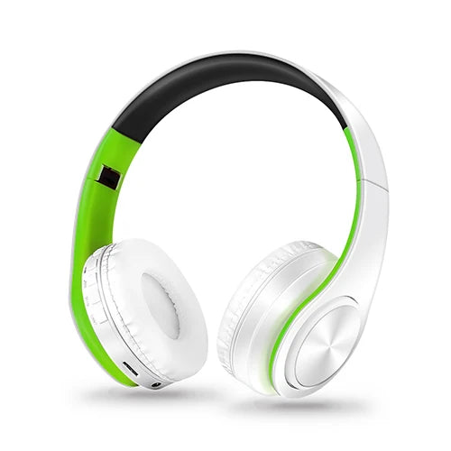 Casque Bluetooth stéréo pliable avec microphone et lecteur MP3
