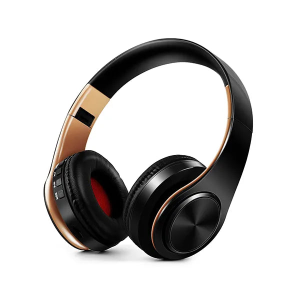 Casque Bluetooth stéréo pliable avec microphone et lecteur MP3