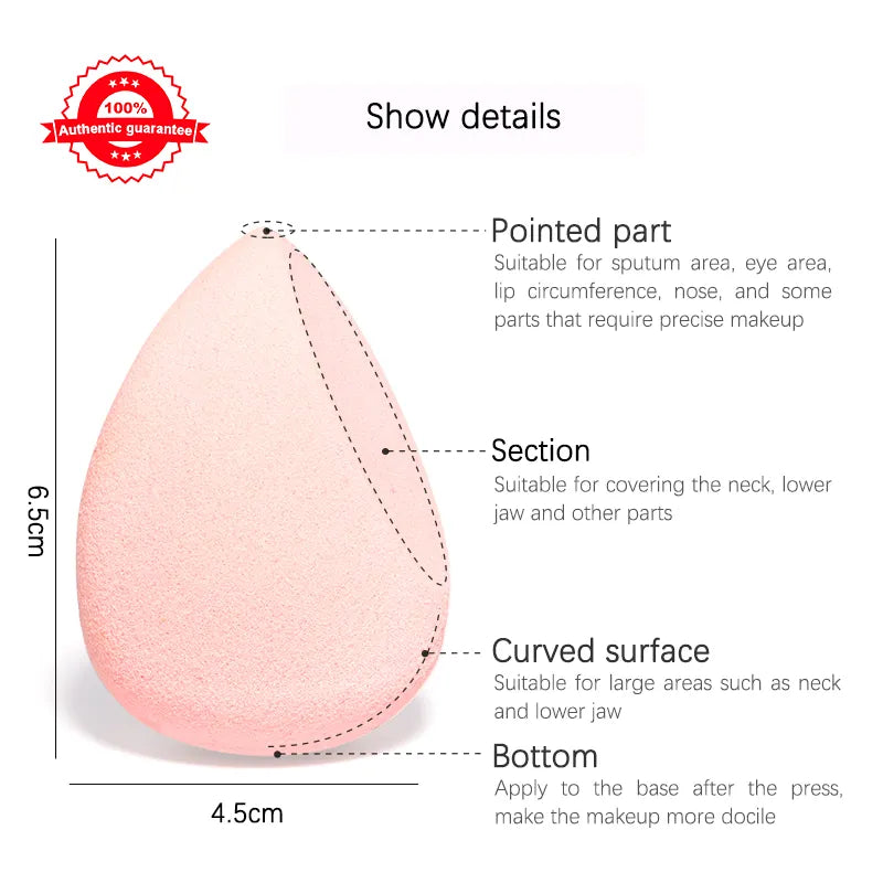 Makeup sponge, concealer, smooth, cosmetic, puff, cut shape
