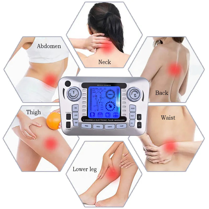 Appareil de massage corporel électronique | Appareil de massage à impulsions électriques | Dispositif de massage musculaire portable | Stimulateur musculaire à 20 niveaux | Massage électrique pour soulagement des douleurs | Appareil TENS pour le dos et les épaules | Machine de massage multifonction | Appareil de massage pour jambes et bras | Électrostimulateur compact pour relaxation | Appareil de massage personnel à impulsions