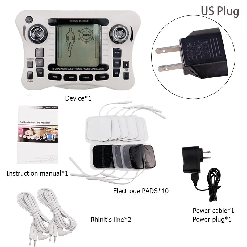 Appareil de massage corporel électronique | Appareil de massage à impulsions électriques | Dispositif de massage musculaire portable | Stimulateur musculaire à 20 niveaux | Massage électrique pour soulagement des douleurs | Appareil TENS pour le dos et les épaules | Machine de massage multifonction | Appareil de massage pour jambes et bras | Électrostimulateur compact pour relaxation | Appareil de massage personnel à impulsions