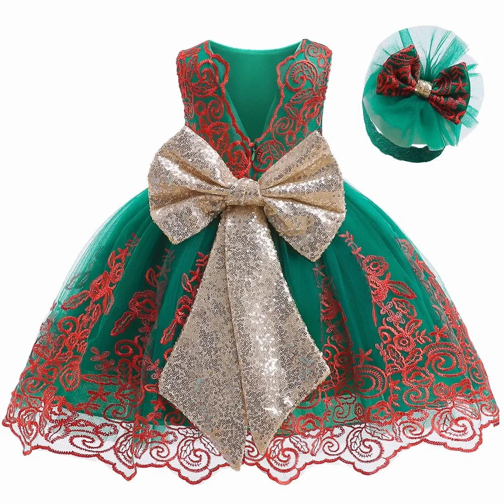 Robe de princesse pour bébé fille, tenue de fête d'anniversaire pour nouveau-né, de 0 à 2 ans