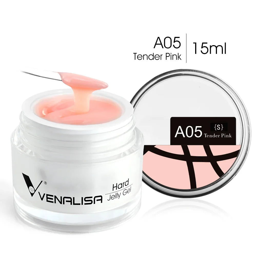 Gel pour ongles Venalisa 15 ml UV LED Nail Builder Construction Extend Semi Transparent