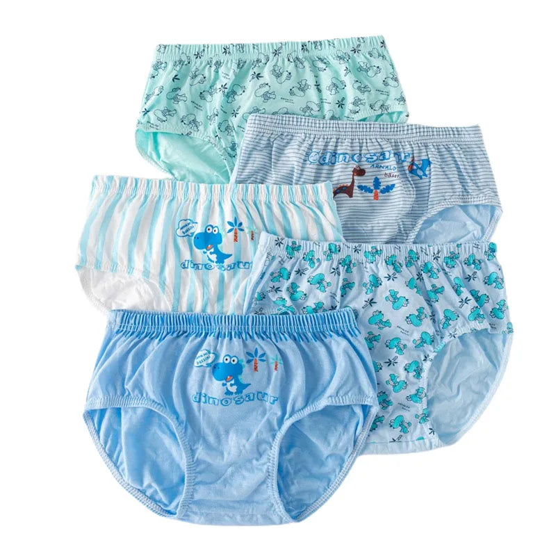 Sous-vêtements garçon en coton à motif dinosaure | Boxers garçon confortables et respirants | Lot de 5 sous-vêtements enfant | Sous-vêtements ludiques avec dinosaures pour garçons | Coton doux pour sous-vêtements enfant | Sous-vêtements garçons 2 à 14 ans | Boxers enfant avec taille élastique | Motifs dinosaures amusants pour garçons | Sous-vêtements pratiques pour enfants actifs | Pack de sous-vêtements durable et confortable
