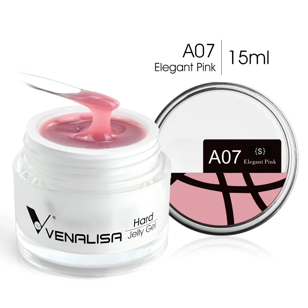 Gel pour ongles Venalisa 15 ml UV LED Nail Builder Construction Extend Semi Transparent