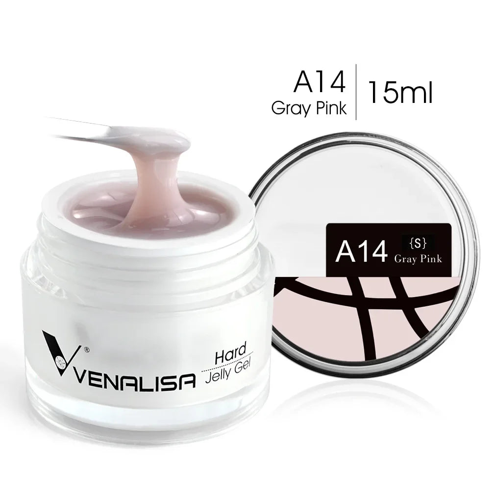 Gel pour ongles Venalisa 15 ml UV LED Nail Builder Construction Extend Semi Transparent