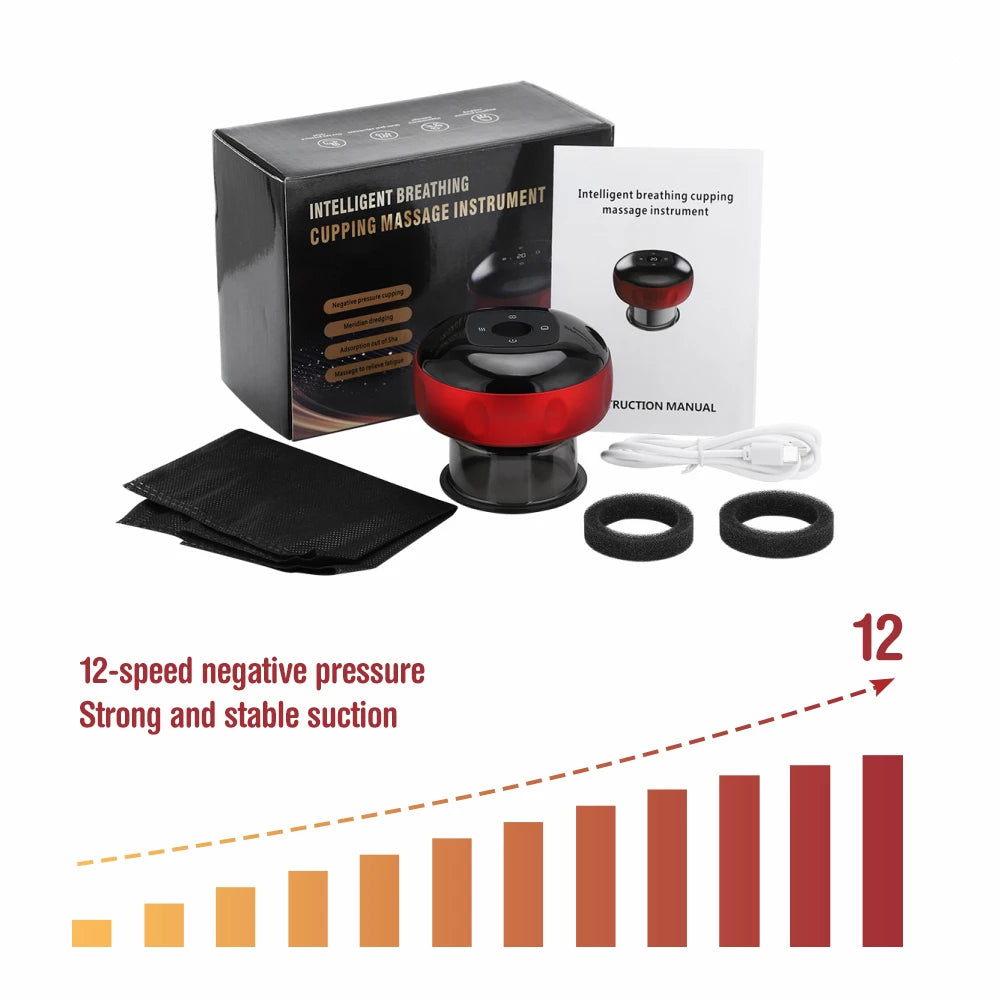Vacuum Massage Cupping Cups, Heated, Electric Cupping Therapy