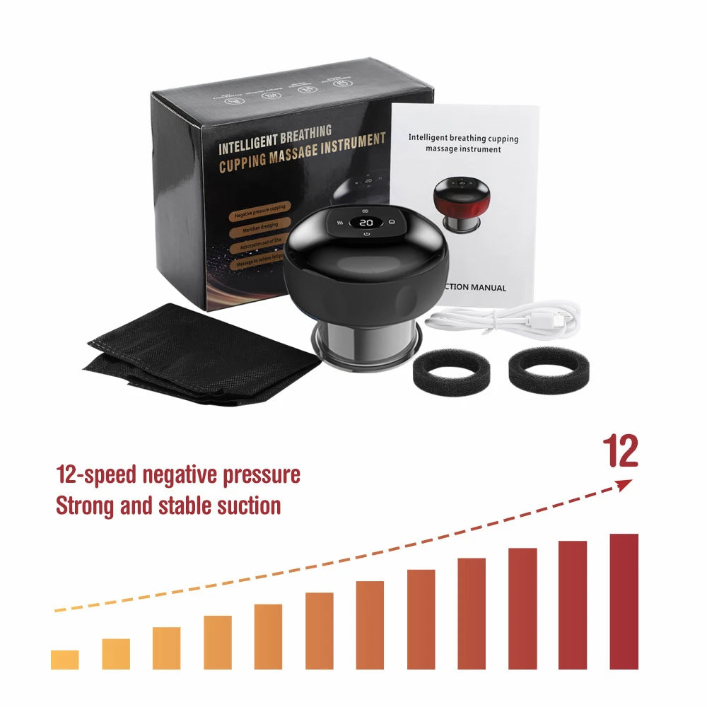 Vacuum Massage Cupping Cups, Heated, Electric Cupping Therapy