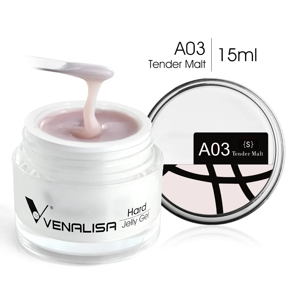 Gel pour ongles Venalisa 15 ml UV LED Nail Builder Construction Extend Semi Transparent