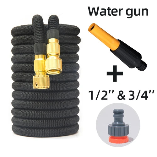Tuyau d'arrosage extensible haute pression pour lavage de voiture