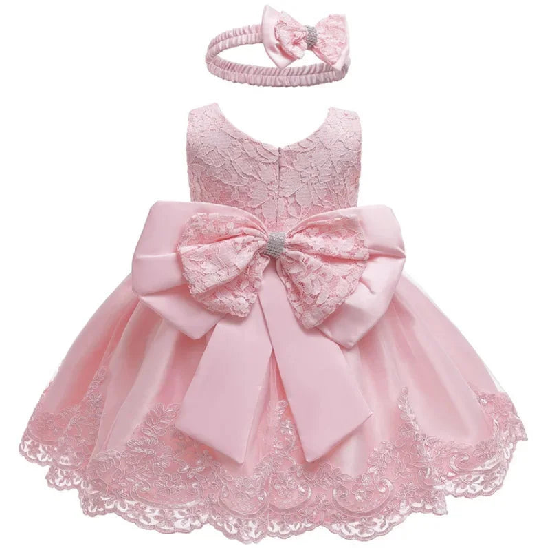 Robe de princesse pour bébé fille, tenue de fête d'anniversaire pour nouveau-né, de 0 à 2 ans