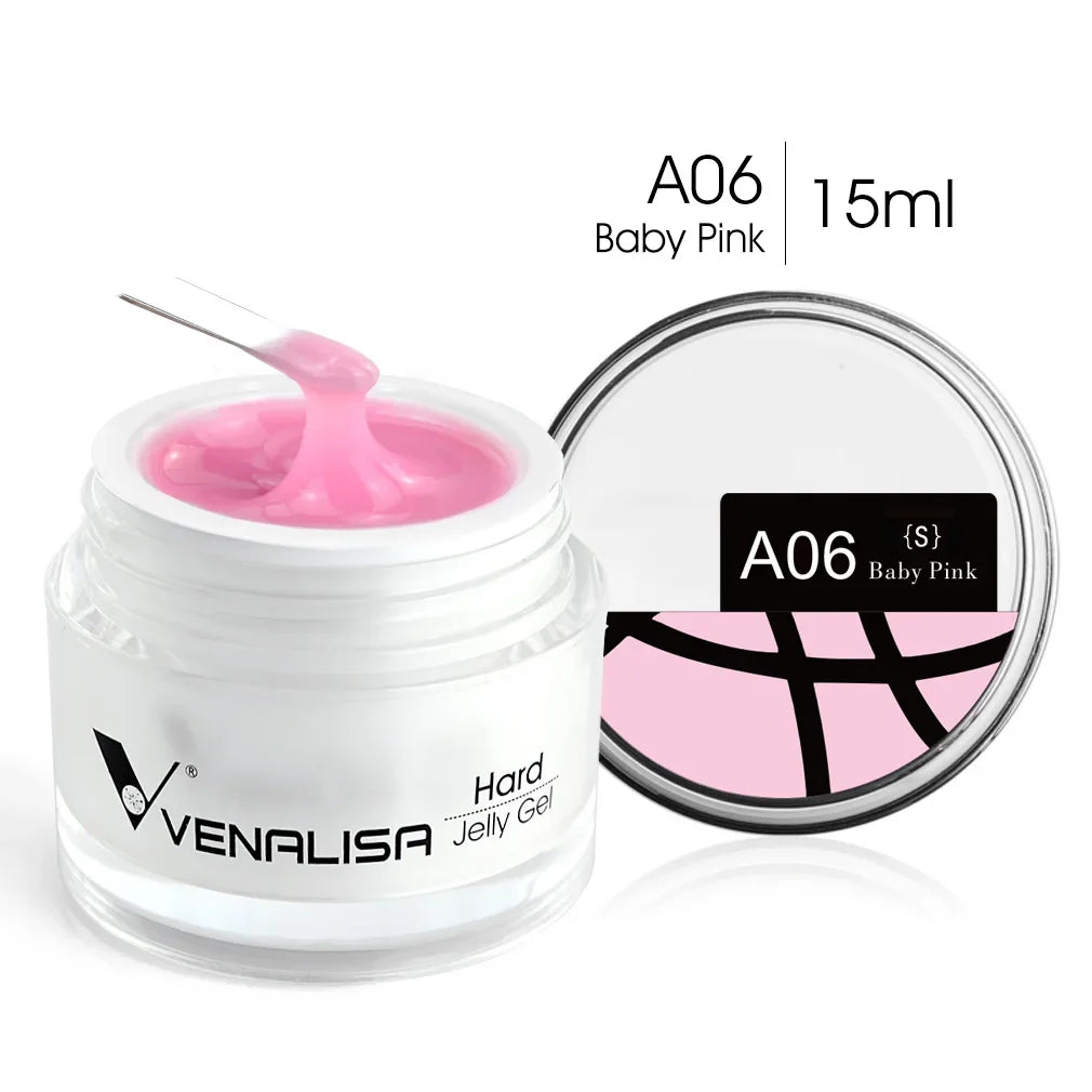 Gel pour ongles Venalisa 15 ml UV LED Nail Builder Construction Extend Semi Transparent