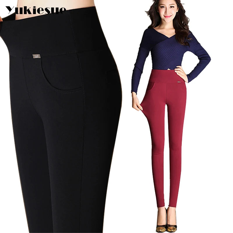 Women's summer cotton leggings, push-up, 5XL, 6XL, capri, mixed colors