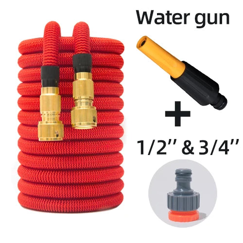 Tuyau d'arrosage extensible haute pression pour lavage de voiture