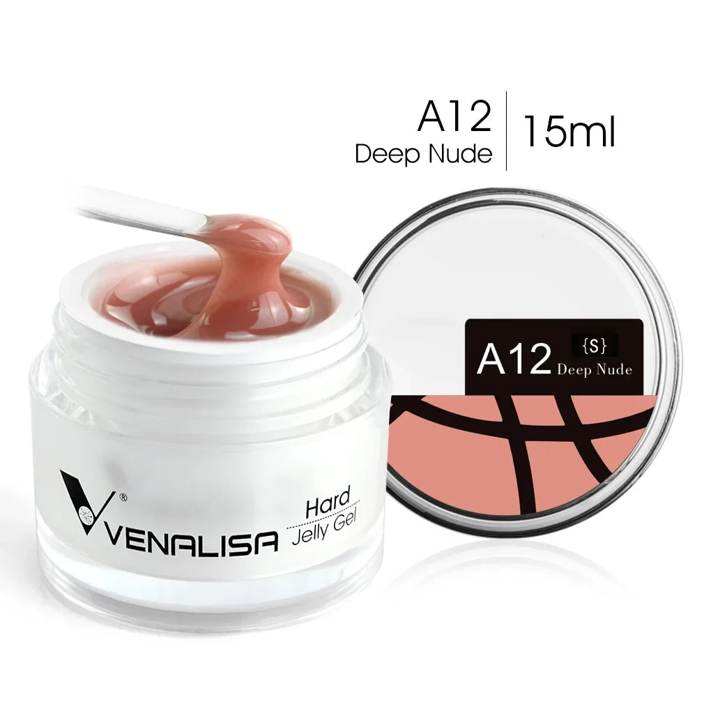 Gel pour ongles Venalisa 15 ml UV LED Nail Builder Construction Extend Semi Transparent