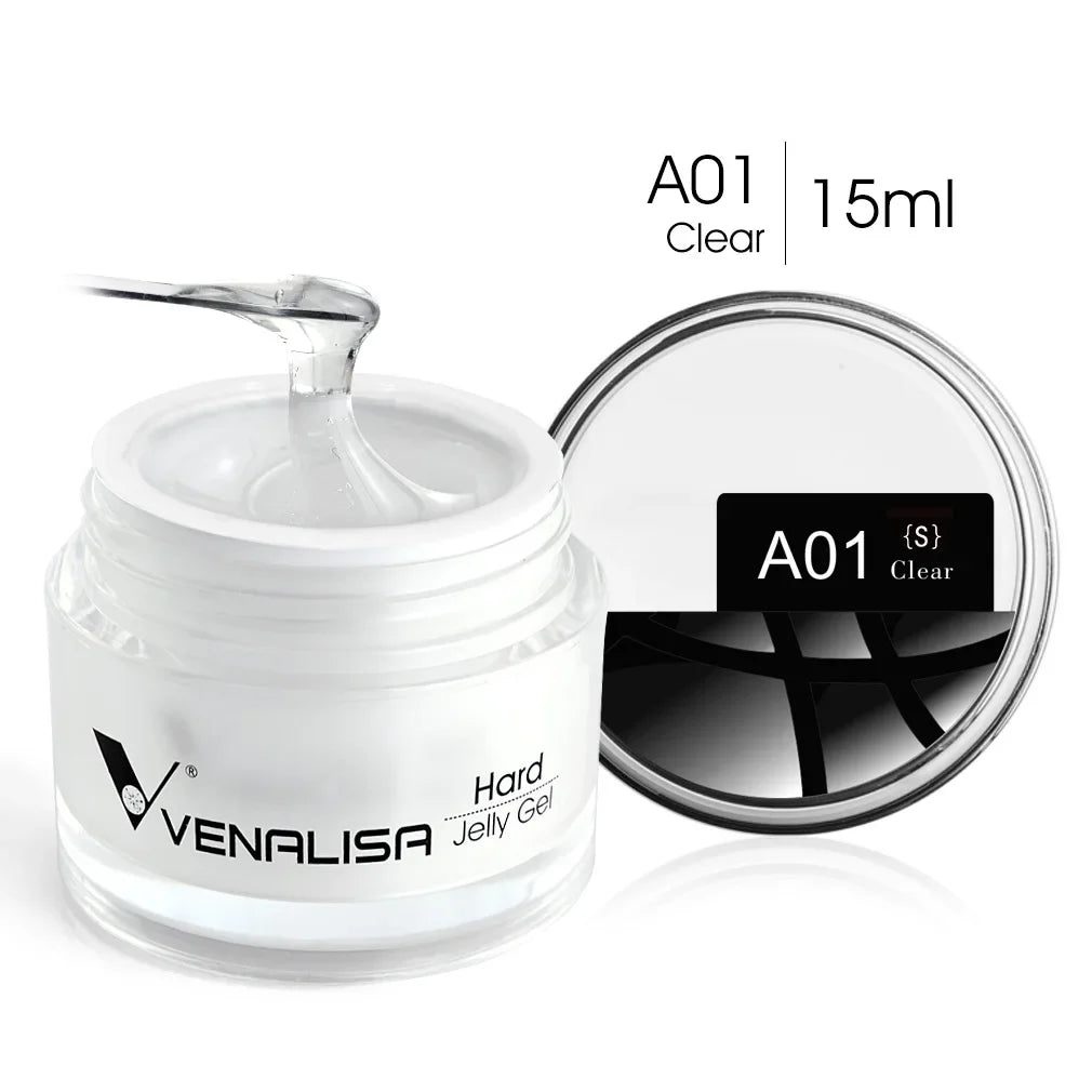 Gel pour ongles Venalisa 15 ml UV LED Nail Builder Construction Extend Semi Transparent