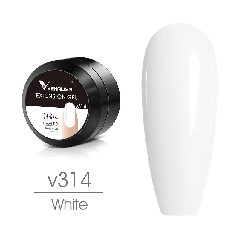 Gel pour ongles Venalisa 15 ml UV LED Nail Builder Construction Extend Semi Transparent